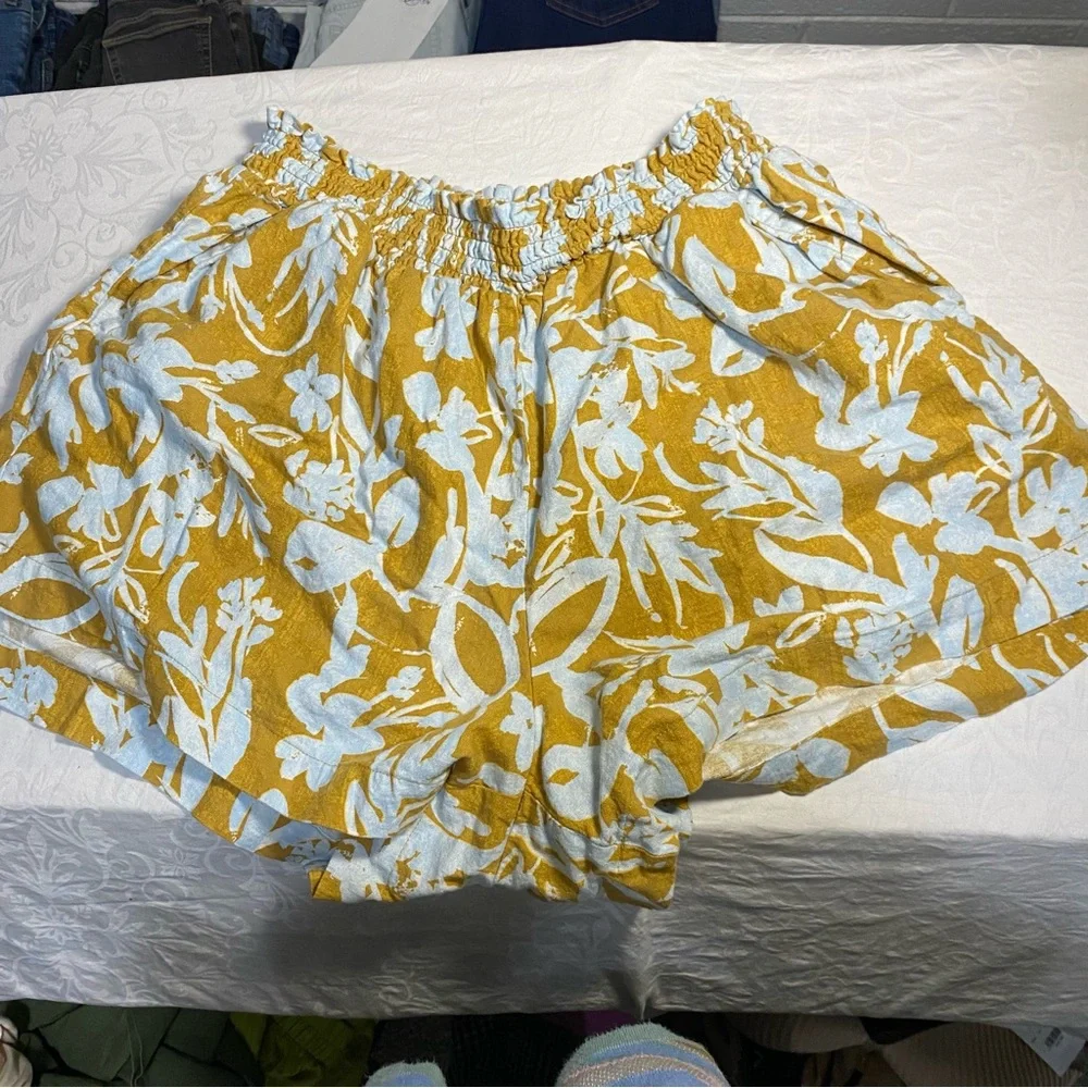 NEW Ava & Viv Linen Shorts Floral Print Loose Fit relaxed Flowy Summer Short 2X - Picture 10 of 10